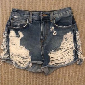 LF Carmar denim shorts size 26